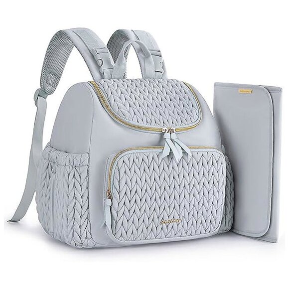Handbags - Diaper Bag Small Diaper Backpack Stylish Toddler Baby Light Blue